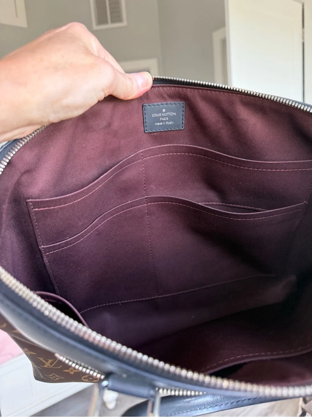 Louis Vuitton Monogram Canvas Travel Tote - Brown